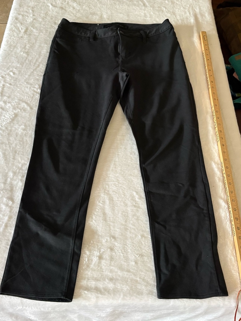 Calvin Klein Jeans Straight Leg Black Women's Pants